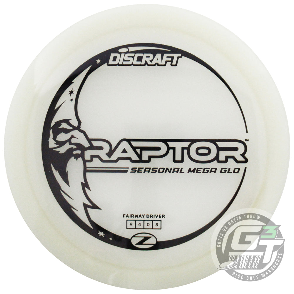 Discraft Seasonal Mega Glo Z Raptor Distance Driver Golf Disc