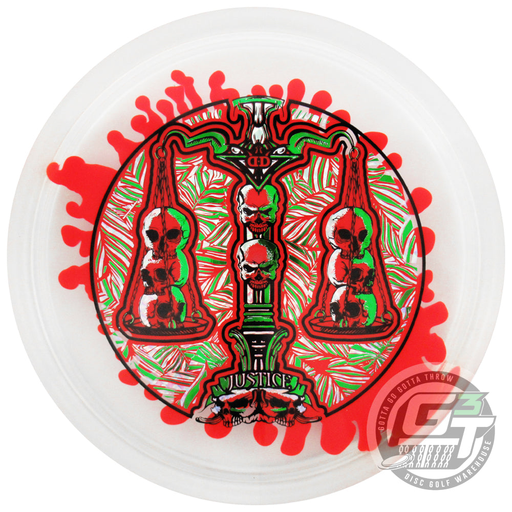 Dynamic Discs Limited Edition 10-Year Anniversary Lucid Ice SplaDDer Justice Midrange Golf Disc