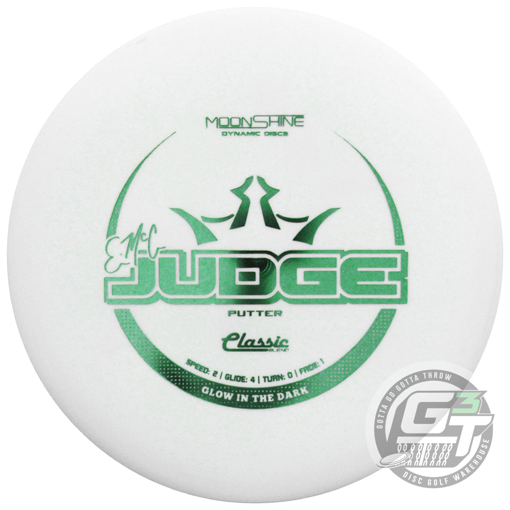 Dynamic Discs Moonshine Glow Classic Blend EMAC Judge Putter Golf Disc