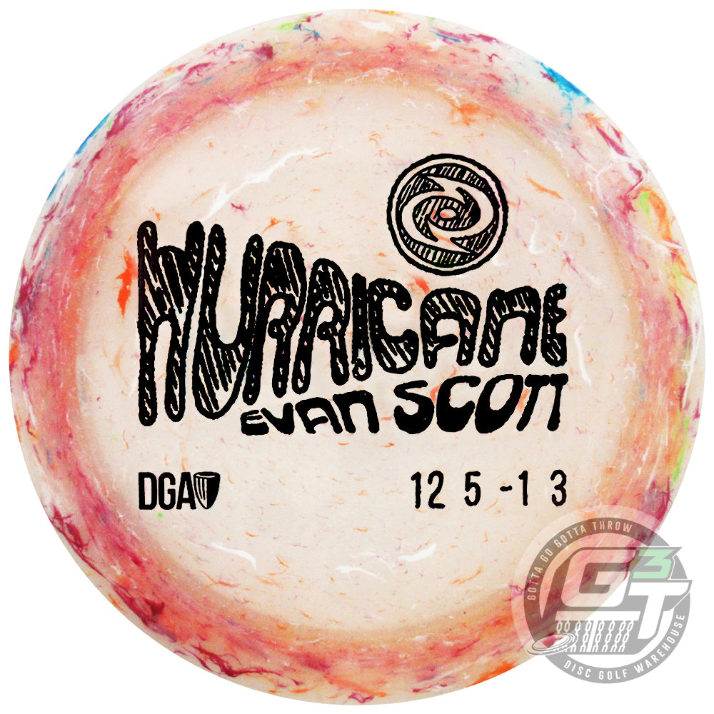 DGA Limited Edition 2025 Tour Series Evan Scott Granite Blend Hurricane Distance Driver Golf Disc