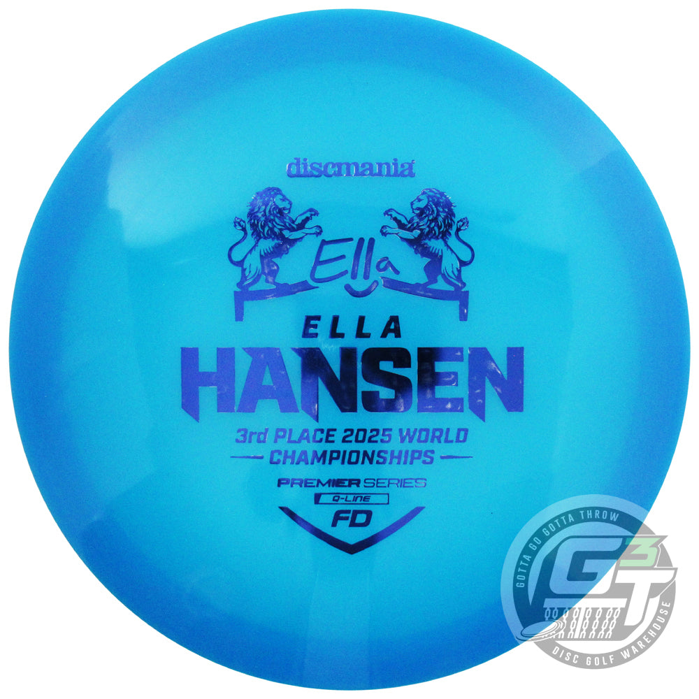 Discmania Limited Edition Premier Series Ella Hansen 2025 World Championships 3rd Place Q-Line FD Fairway Driver Golf Disc