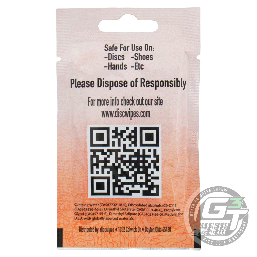 Disc Wipes Golf Disc Cleaning Wipe