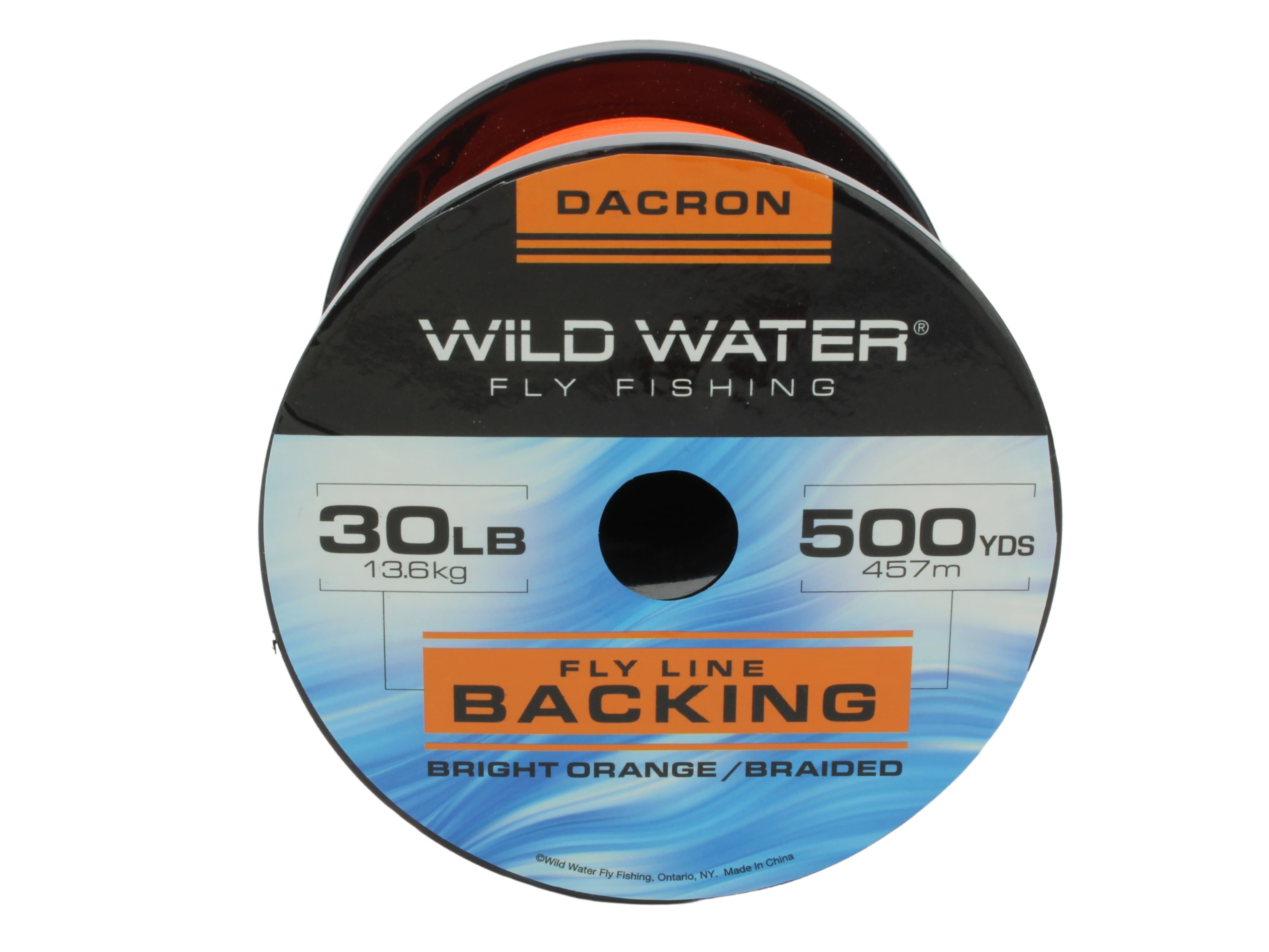 Wild Water Fly Fishing Braided Dacron Backing Spool, 30# 500 yards