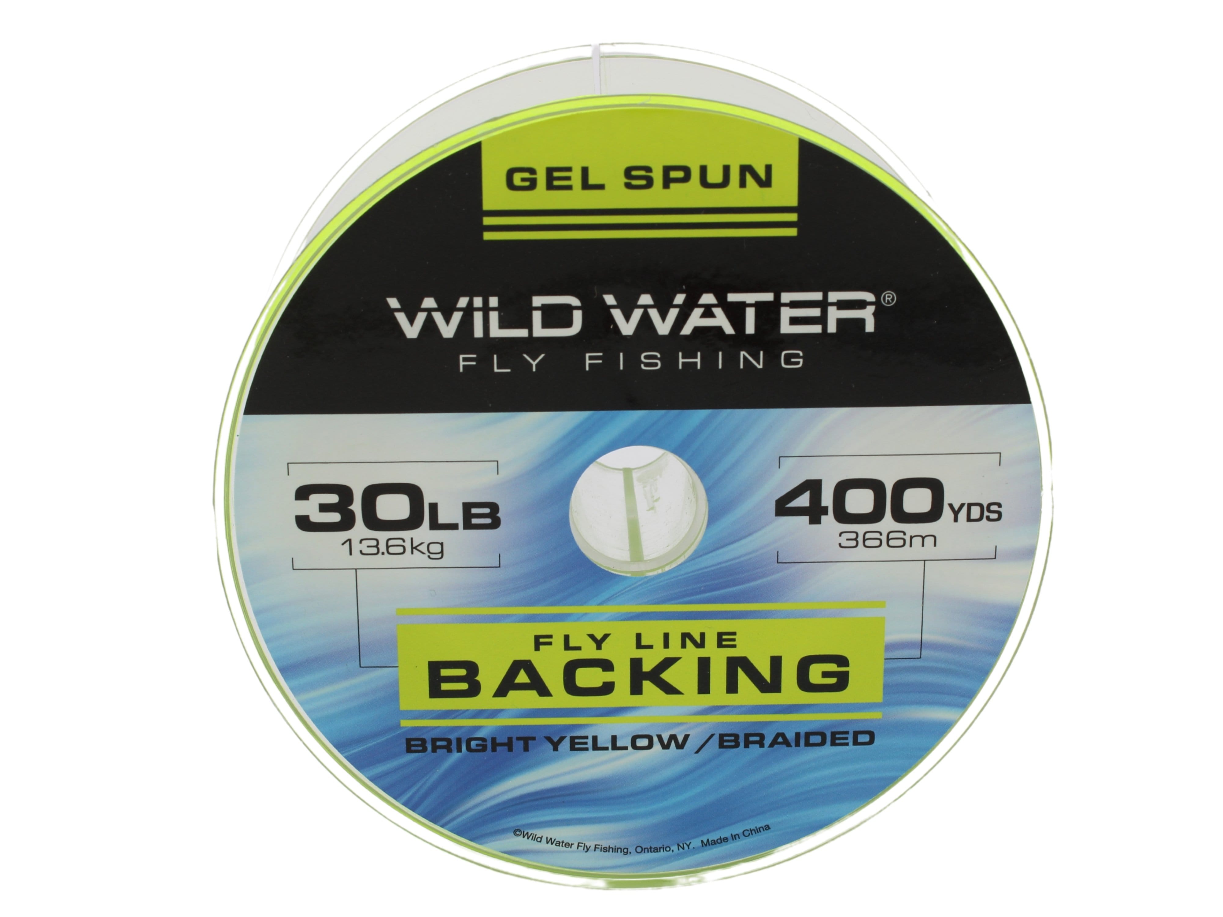 Wild Water Fly Fishing Braided Gel Spun Backing Spool, 30# 400