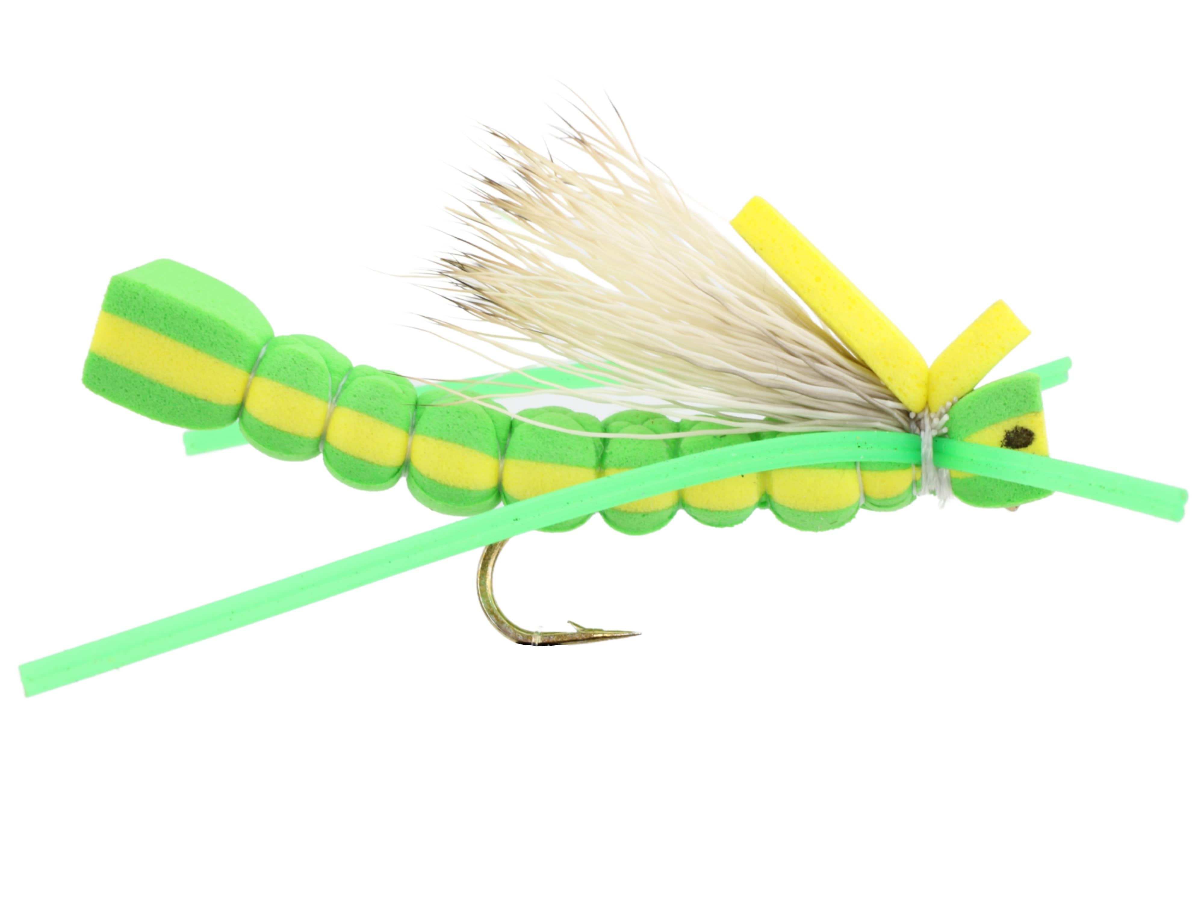 Wild Water Fly Fishing Foam Green Grasshopper, Size 8, Qty. 6 – Gotta Go  Gotta Throw