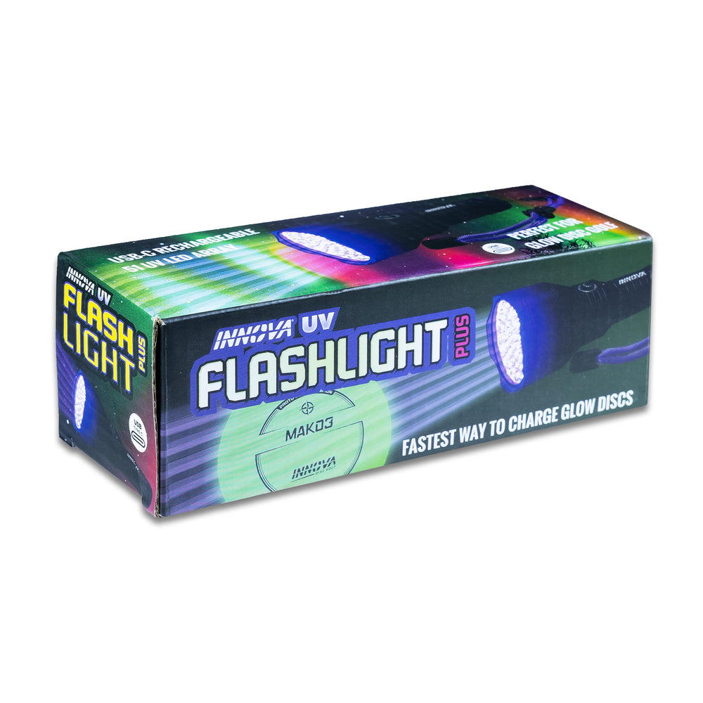 Innova 51-LED Rechargeable UV Flashlight & Glow Disc Charging Light