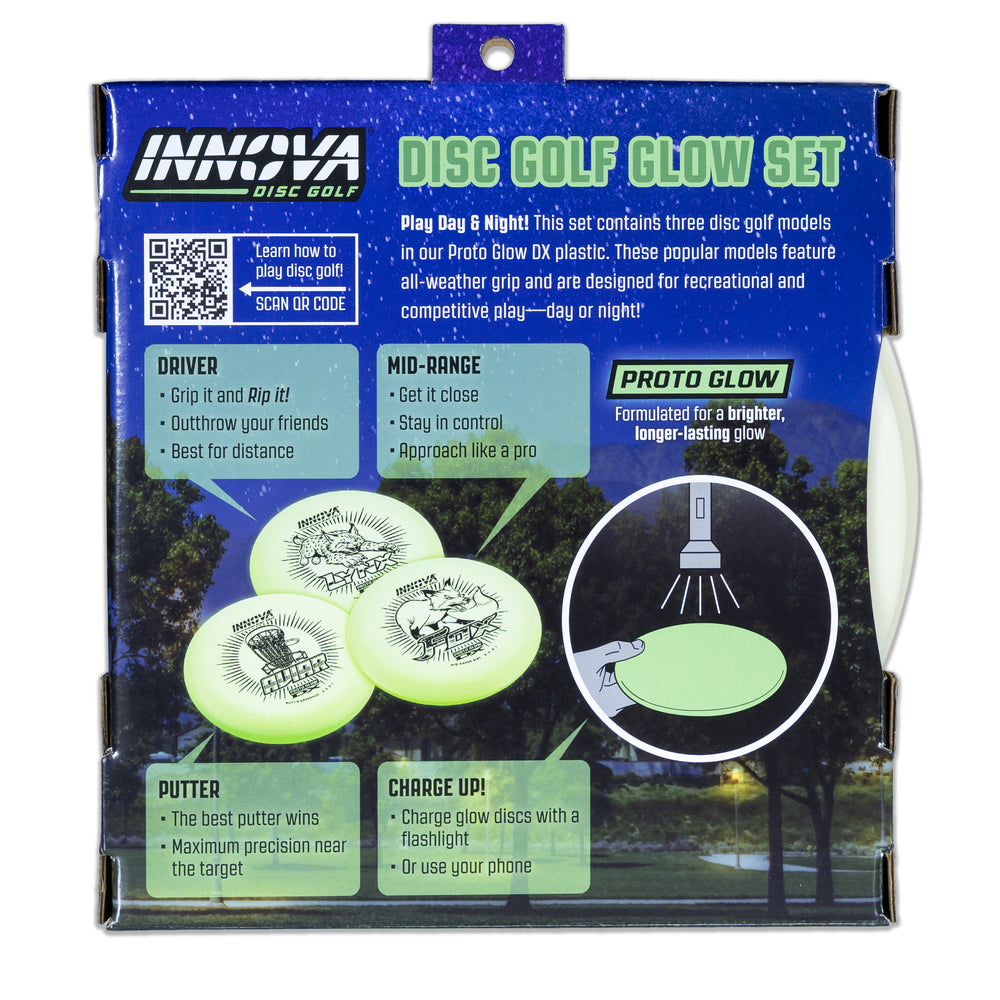 Innova 3-Disc Proto Glow DX Beginner Disc Golf Set