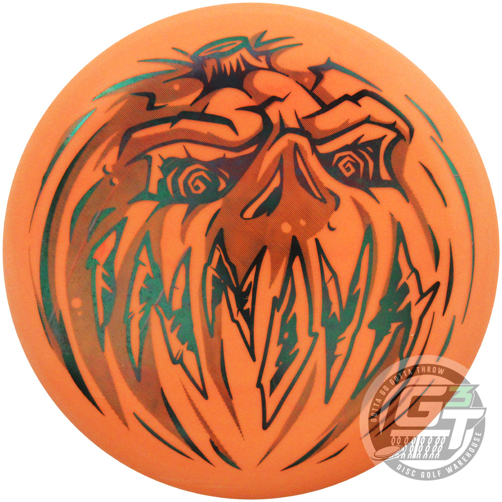 Innova Limited Edition 2025 Halloween Pumpkin Stamp Proto Glow Nexus Aviar Putter Golf Disc