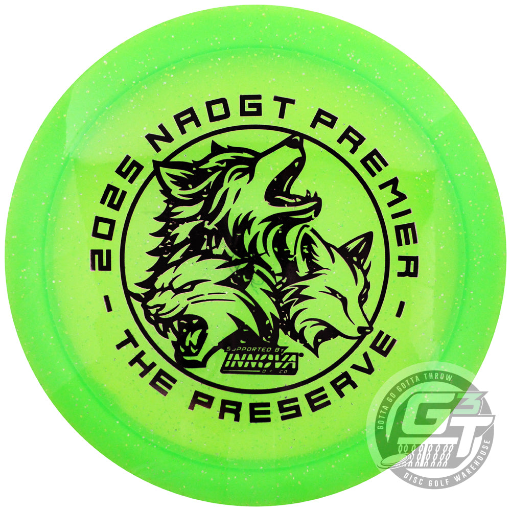 Innova Limited Edition 2025 NADGT at The Preserve Metal Flake Champion Firebird Distance Driver Golf Disc