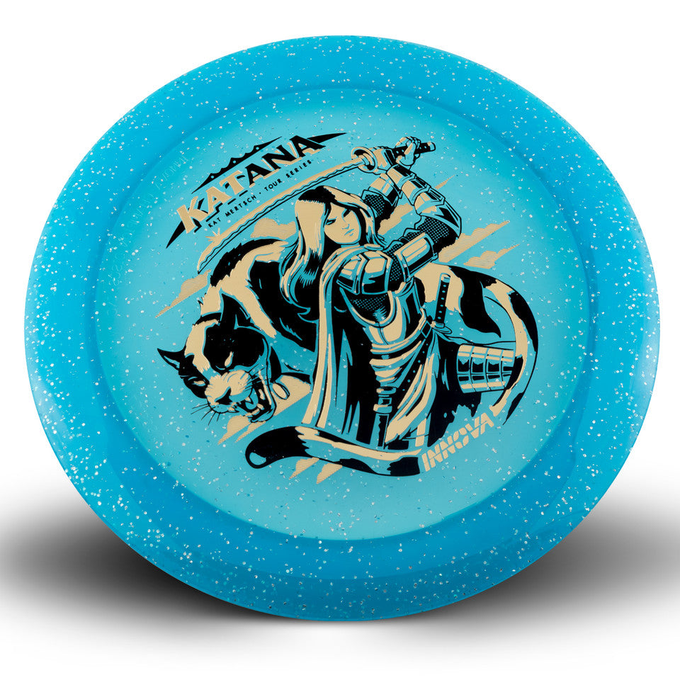 Innova Limited Edition 2026 Tour Series Kat Mertsch Metal Flake Champion Katana Distance Driver Golf Disc