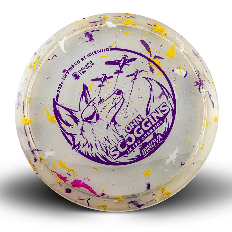 Innova Limited Edition 2026 Tour Series Ohn Scoggins LWS Open at Idlewild Commemorative Party Time Champion Fox Midrange Golf Disc