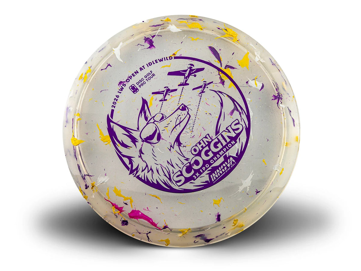 Innova Limited Edition 2026 Tour Series Ohn Scoggins LWS Open at Idlewild Commemorative Party Time Champion Fox Midrange Golf Disc