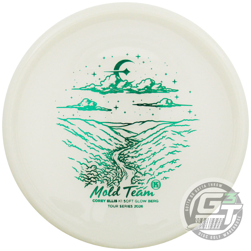 Kastaplast Limited Edition 2026 Tour Series Corey Ellis Glow K1 Soft Berg Putter Golf Disc