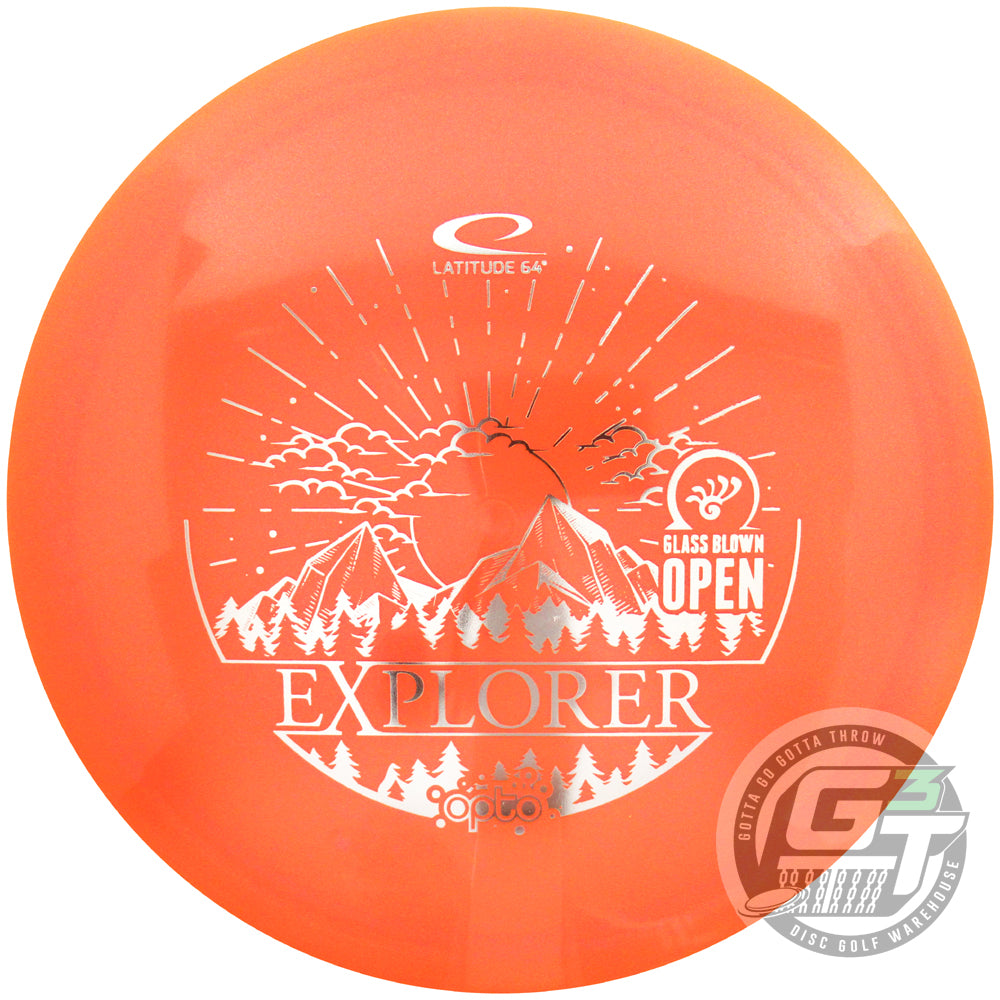 Latitude 64 Limited Edition 2023 Glass Blown Open Glimmer Opto Ice Explorer Fairway Driver Golf Disc