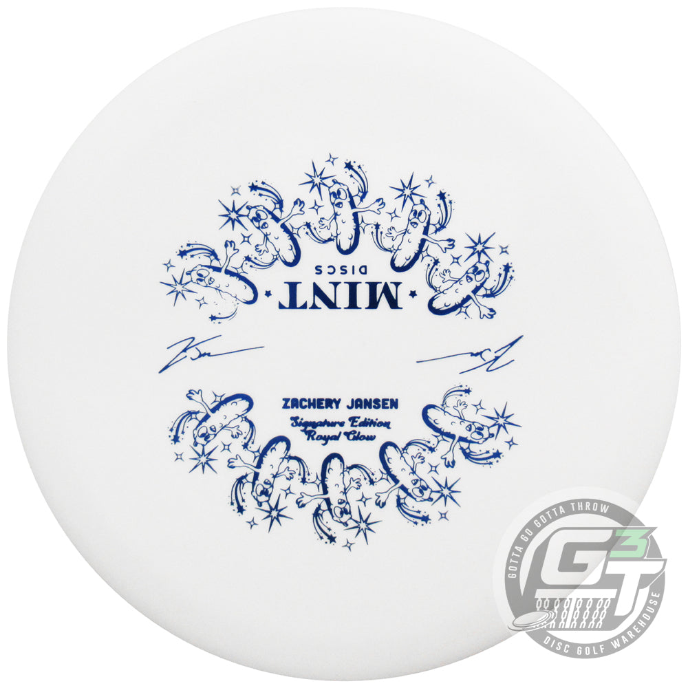 Mint Discs Zachery Jansen Signature Glow Royal Medium Pickle Putter Golf Disc