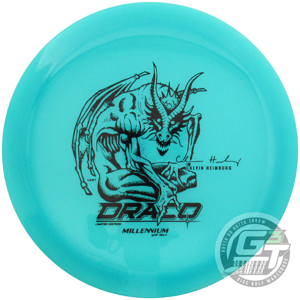 Millennium Limited Edition Calvin Heimburg Lunar Color Glow Quantum Draco Distance Driver Golf Disc