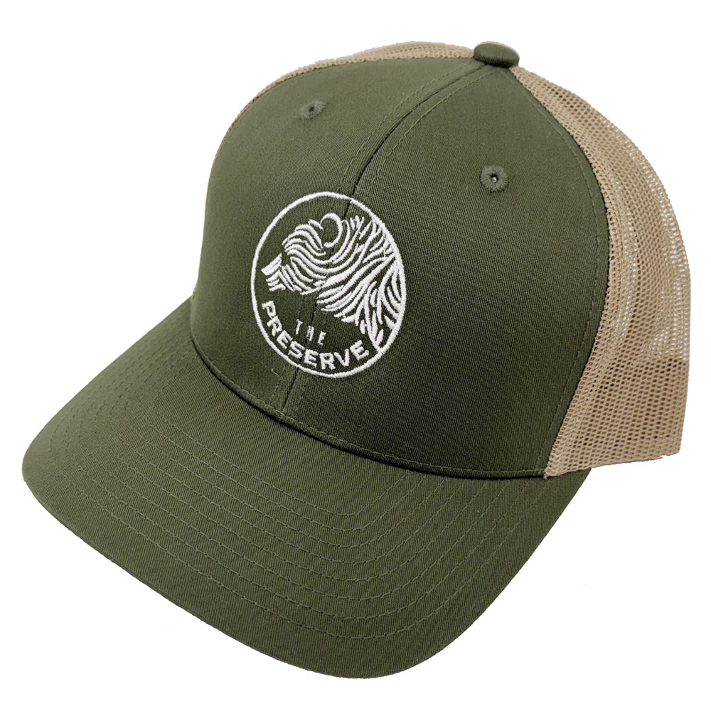 Minnesota Preserve Black Bear Logo Snapback Sport-Tek Mesh Trucker Disc Golf Hat