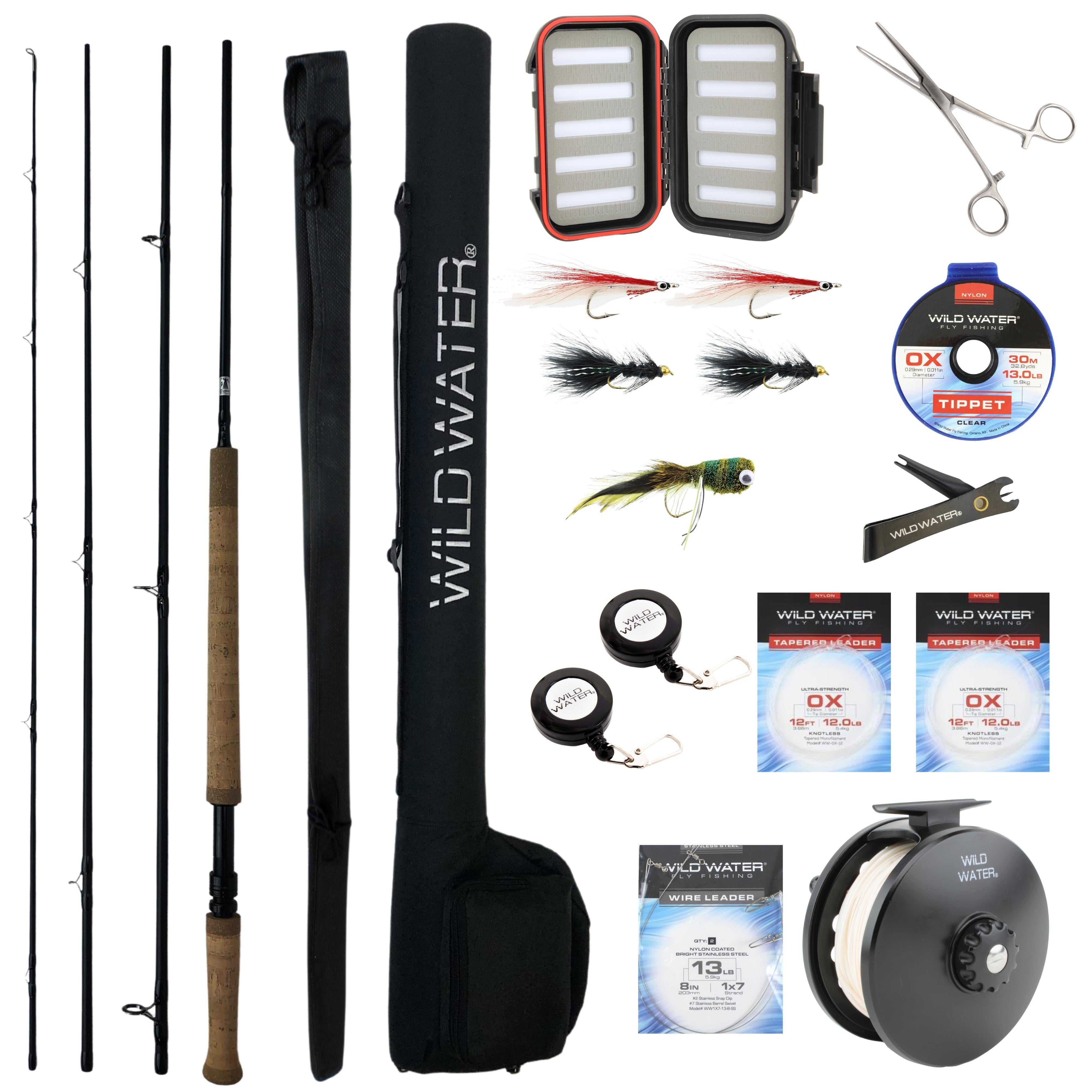Wild Water Fly Fishing Kit for Bass and Pike, 11 ft 5 wt Switch