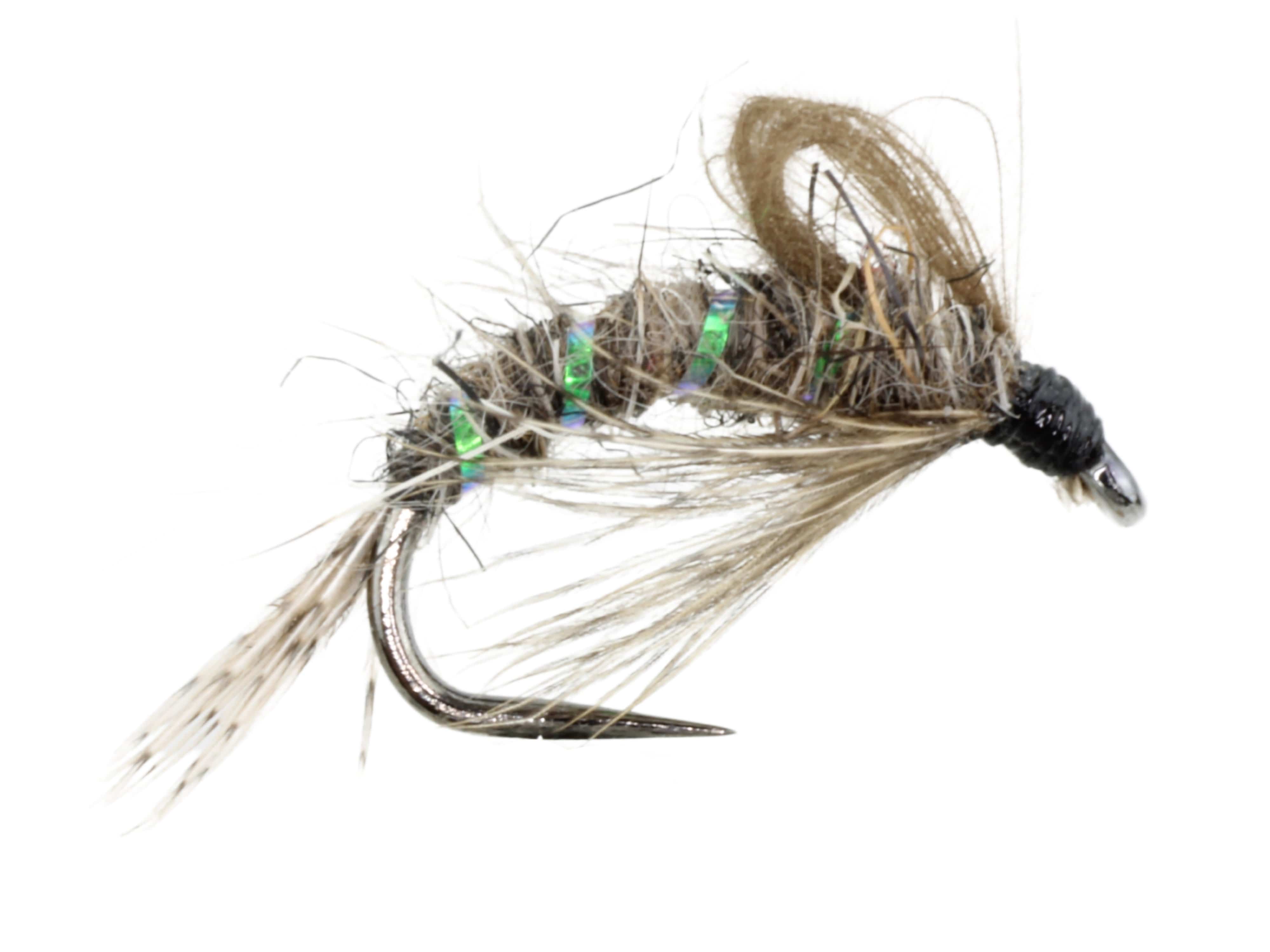 Wild Water Fly Fishing Olive Bubble Emerger, Size 14, Qty. 6