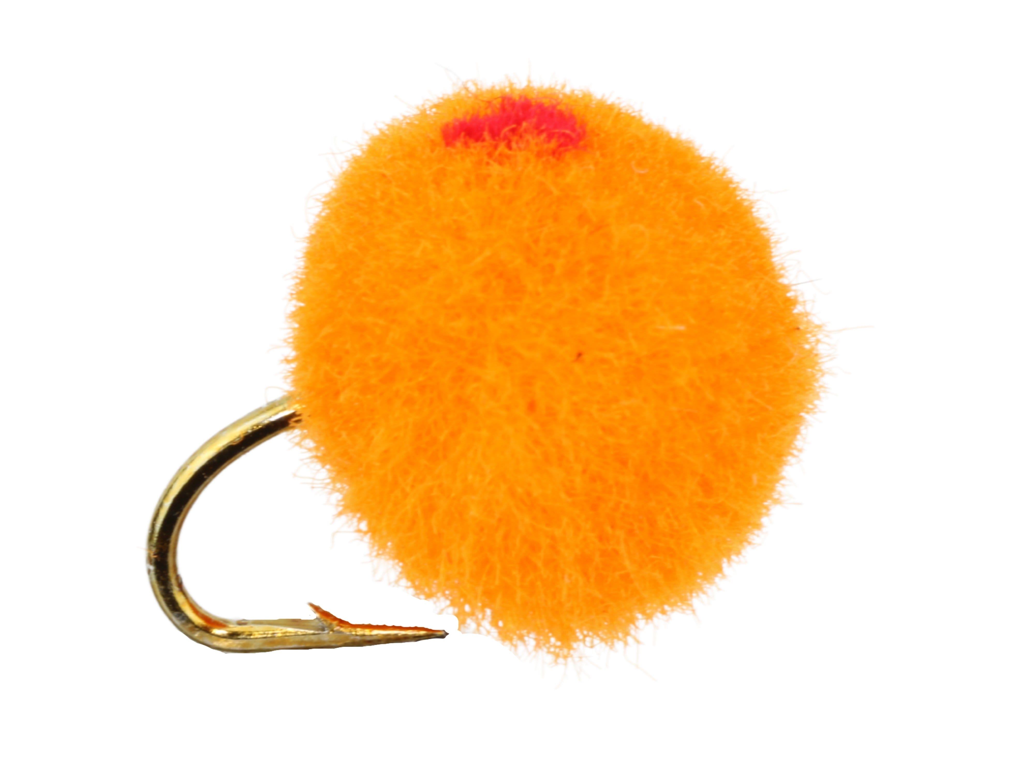 Wild Water Fly Fishing Orange Egg with Red Spot, Size 12, Qty. 6