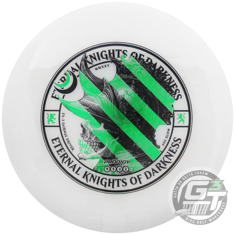 Prodigy Limited Edition Eternal Knights of Darkness Stamp 400 Glow Series FX3 Fairway Driver Golf Disc