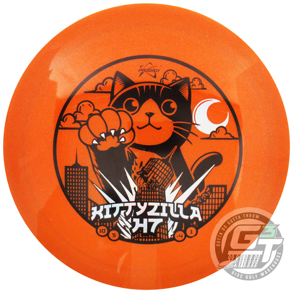 Prodigy Limited Edition Kittyzilla Returns Stamp Glimmer 750 Series H7 Hybrid Fairway Driver Golf Disc