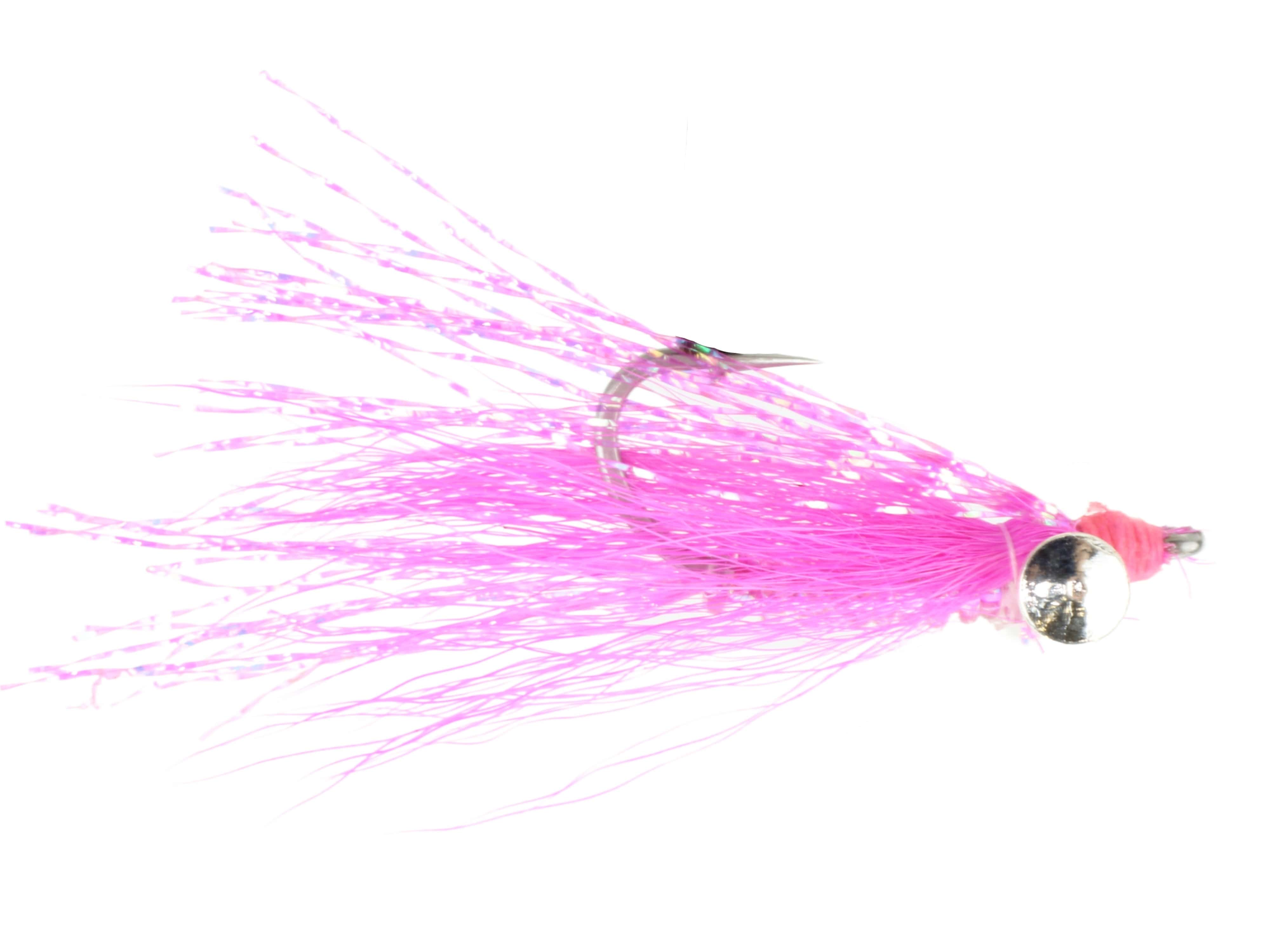 Wild Water Fly Fishing Pink Crazy Charlie, Size 4, Qty. 6