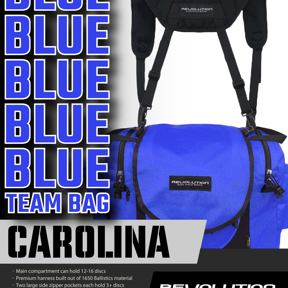 Revolution Carolina Team V3 Disc Golf Bag - Sapphire - Gotta Go Gotta Throw