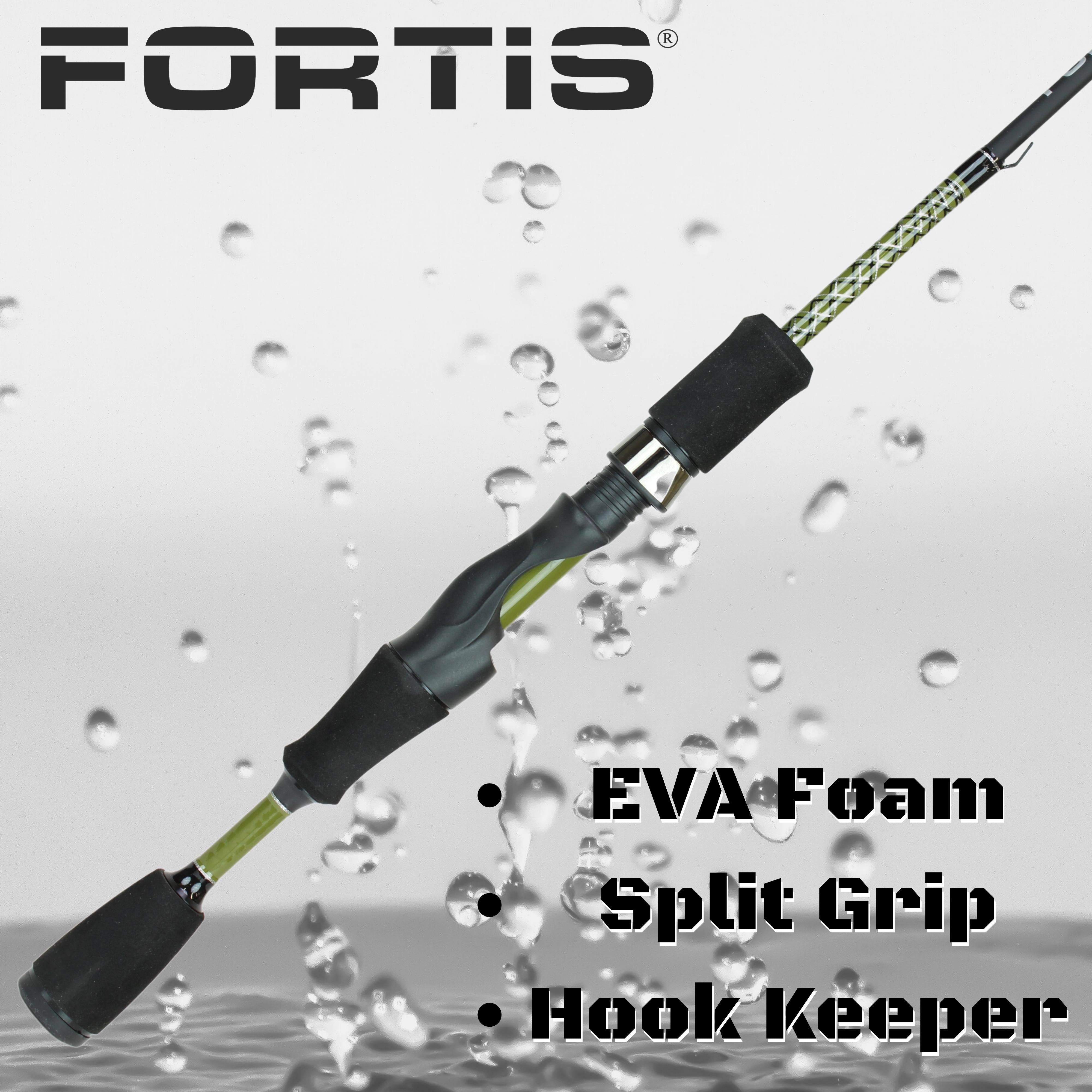 Fortis 5' Ultra Light Action 2 Piece Spinning Rod