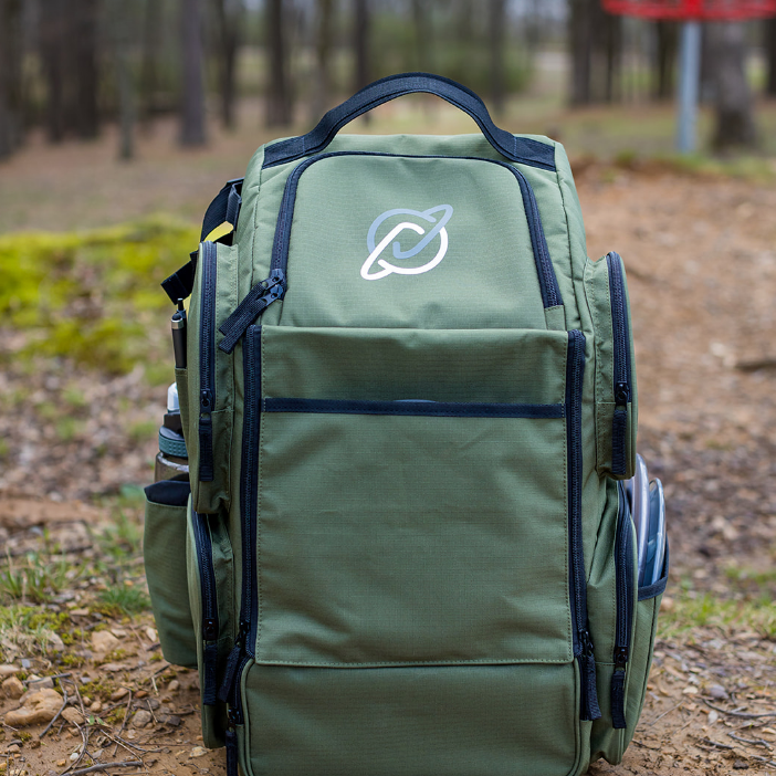 Discology Disc Golf IZZO Bag - Disc Golf Backpack - 26+ Disc Capacity - Large Storage Capacity - Durable, Water and Tear Resistant - Gotta Go Gotta Throw