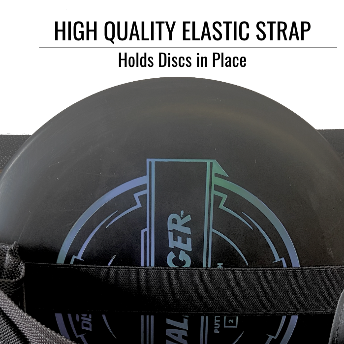 DISCOLOGY Putter Pouch | 8 Disc Capacity | Disc Golf Cart Putter Pouch | Velcro Patch for Customization | Disc Golf Accessories - Gotta Go Gotta Throw