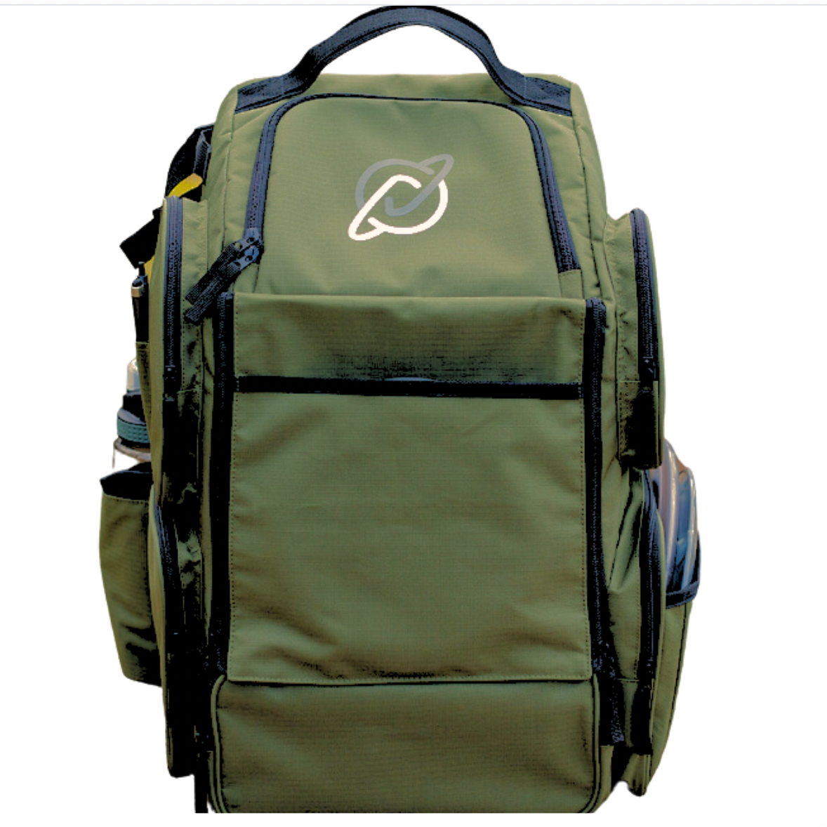 Discology Disc Golf IZZO Bag - Disc Golf Backpack - 26+ Disc Capacity - Large Storage Capacity - Durable, Water and Tear Resistant - Gotta Go Gotta Throw