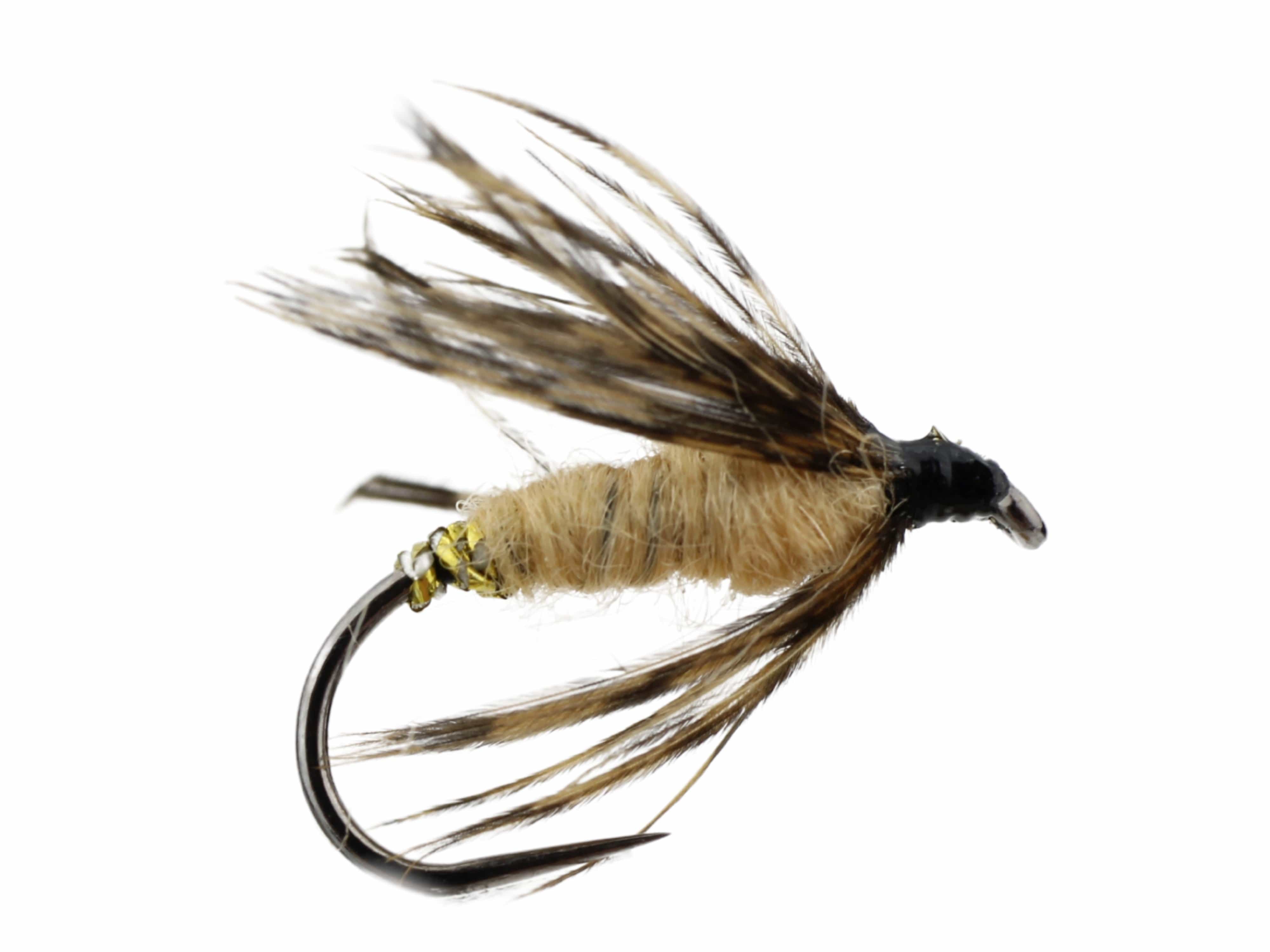 Wild Water Fly Fishing Tan Killer Kebari Tenkara Fly, size 12, qty. 6