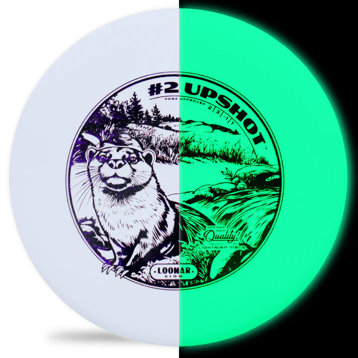 Lightning Loonar Glow #2 Upshot Putter Golf Disc - Gotta Go Gotta Throw