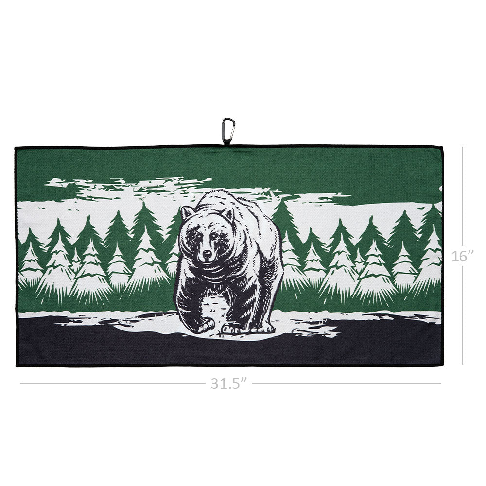 Westside Discs Bear Microfiber Waffle Disc Golf Towel