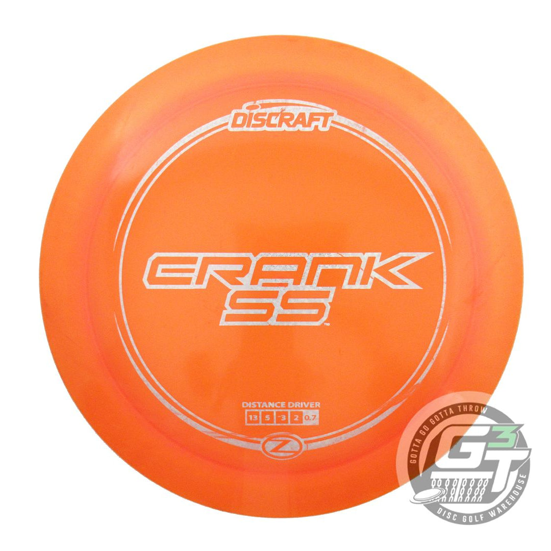 USED Discraft Z Crank SS 174g Orange Silver Star Foil Distance Driver Golf Disc