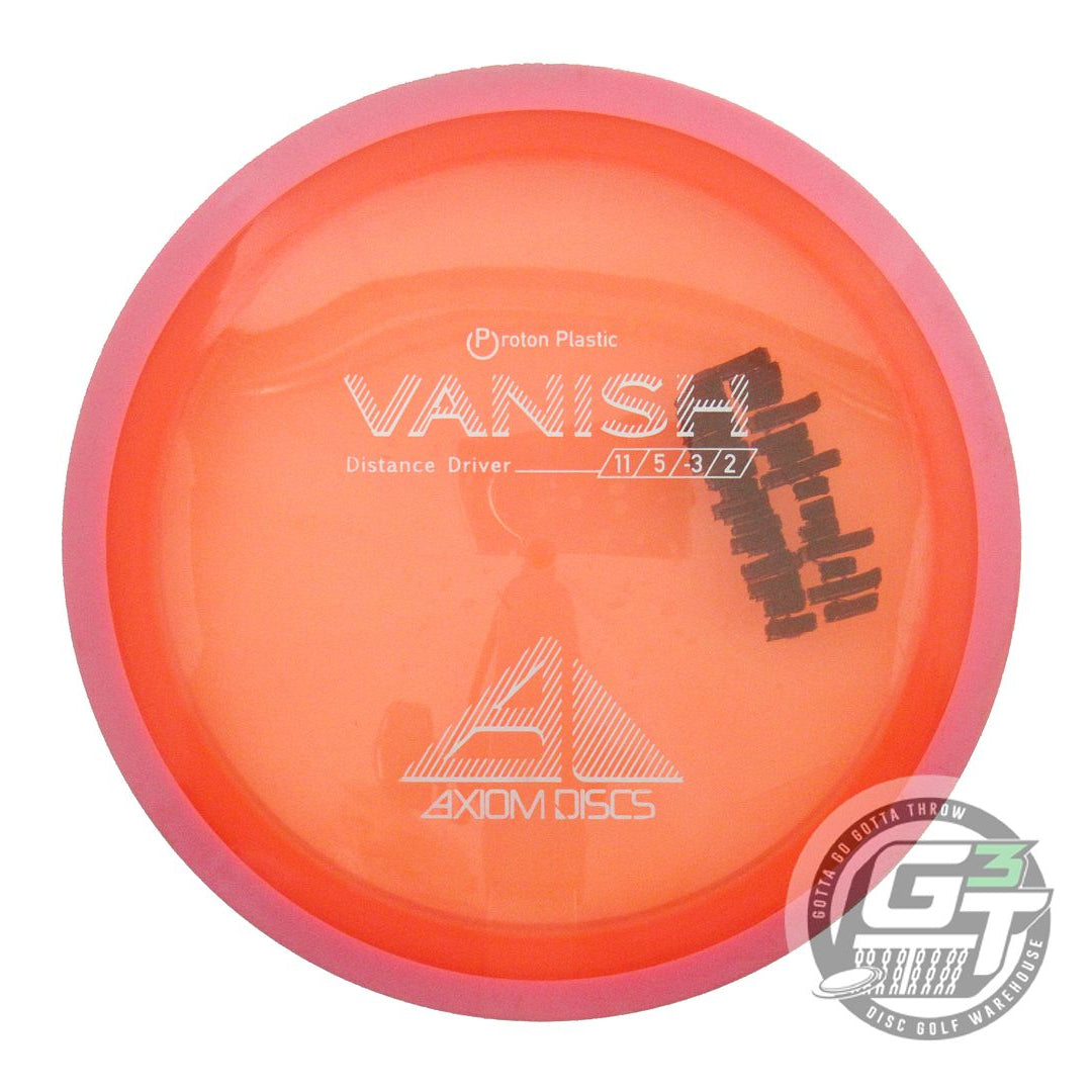 USED Axiom Discs Proton Vanish 174g Orange Pink Rim Distance Driver Golf Disc