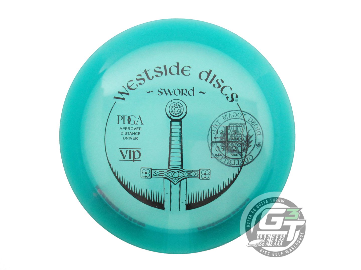 USED Westside Discs VIP Sword 169g Teal Black Stamp Distance Driver Golf Disc