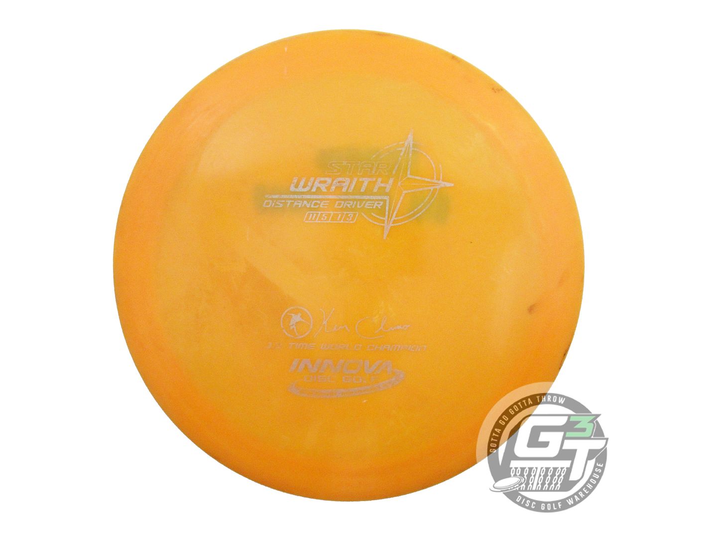USED Innova Star Wraith 171g Orange Silver Glitter Foil Distance Driver Disc