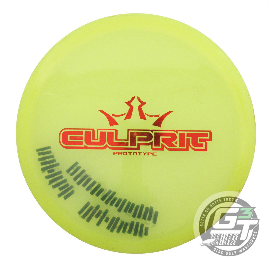 USED Dynamic Discs PROTOTYPE Lucid Culprit 176g Yellow Red Foil Midrange Disc