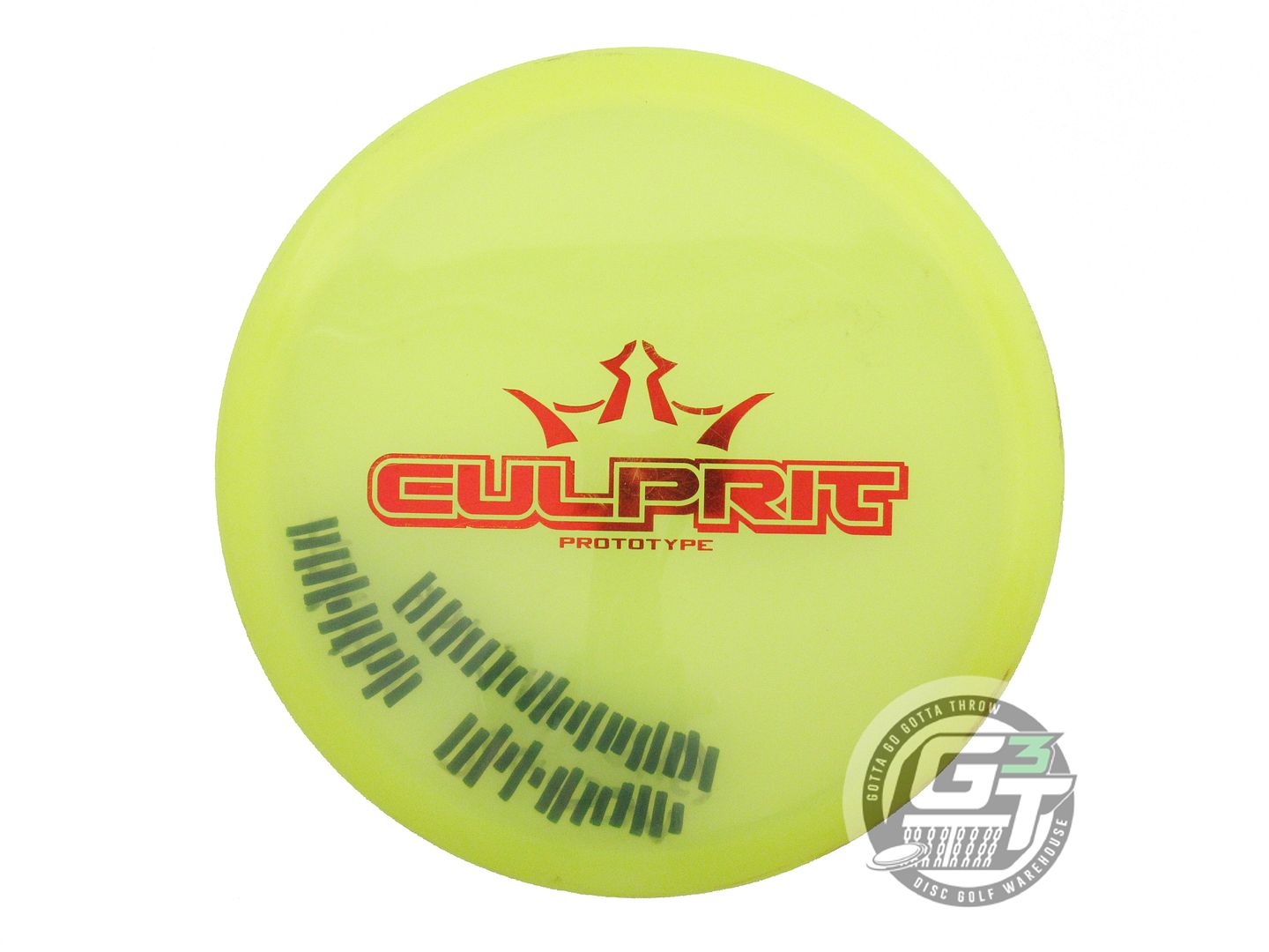USED Dynamic Discs PROTOTYPE Lucid Culprit 176g Yellow Red Foil Midrange Disc