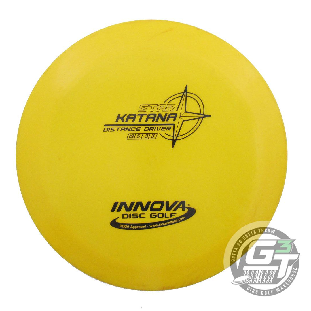 USED Innova Star Katana 175g Marigold Black Stamp Distance Driver Golf Disc