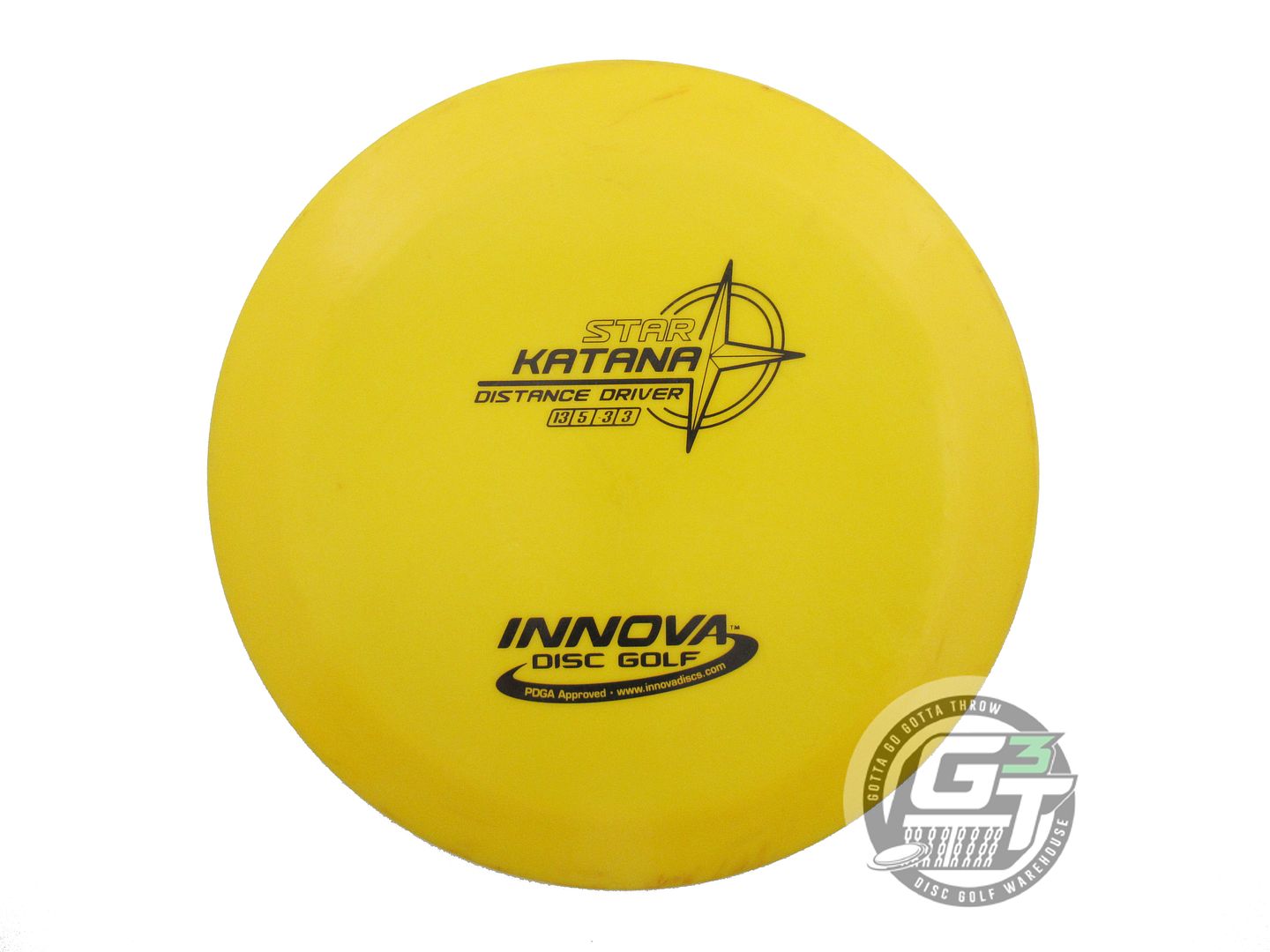 USED Innova Star Katana 175g Marigold Black Stamp Distance Driver Golf Disc