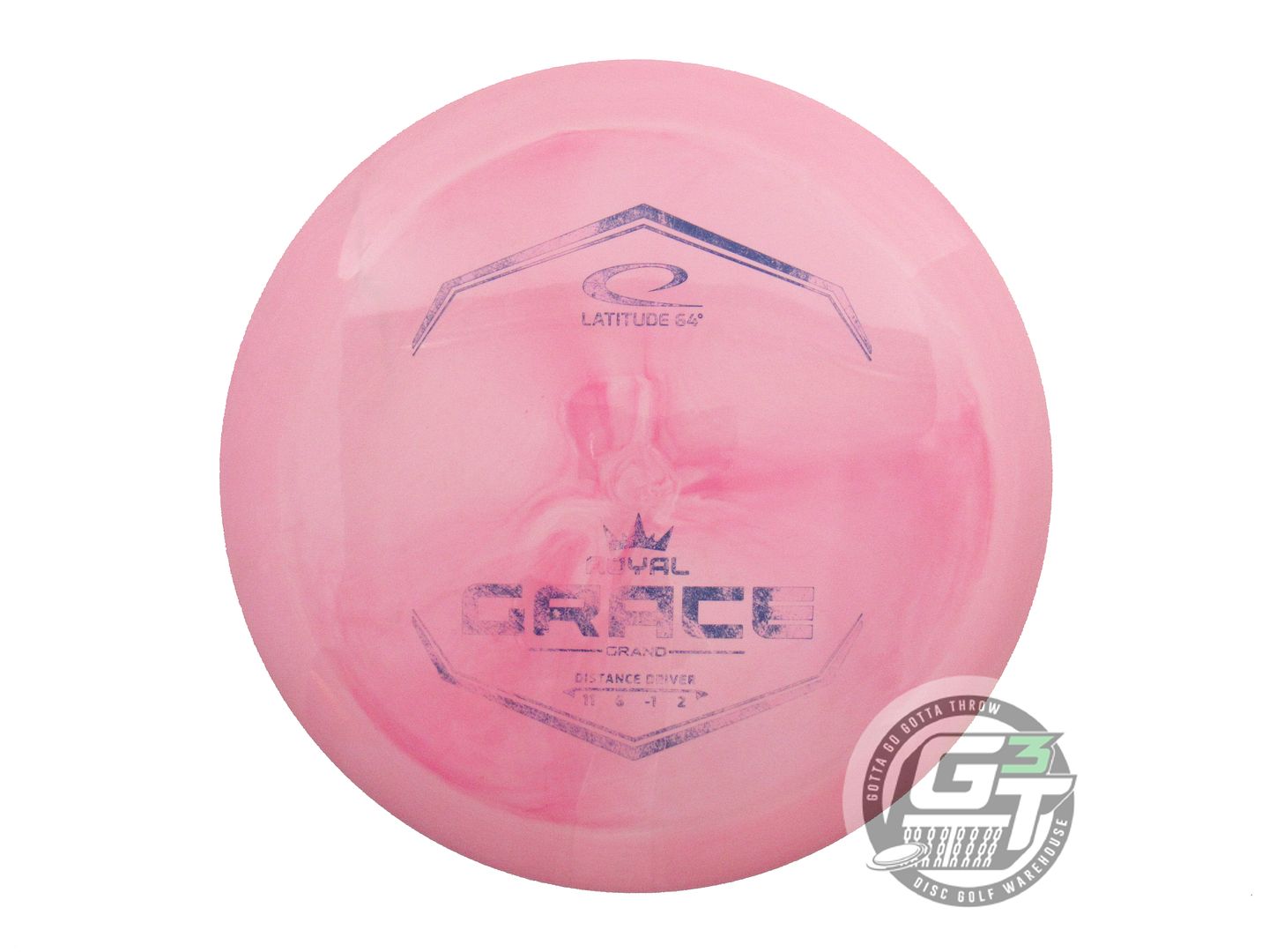 USED Latitude 64 Royal Grand Grace 173g Pink Blue Stamp Distance Driver Disc