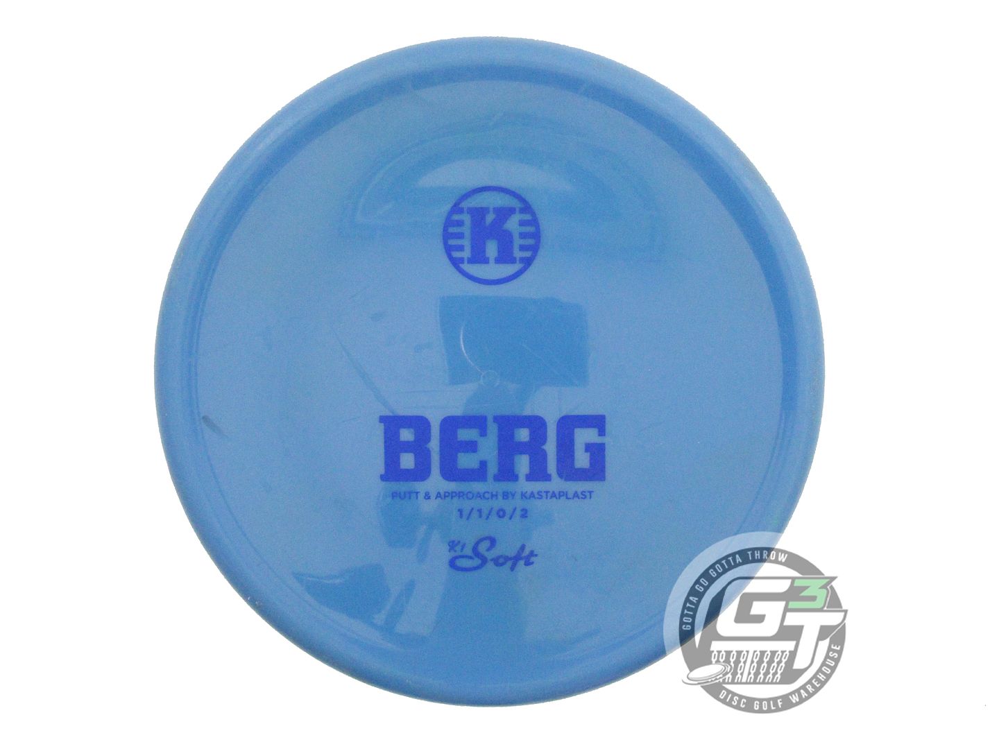 USED Kastaplast K1 Soft Berg 173g Blue Blue Stamp Putter Golf Disc