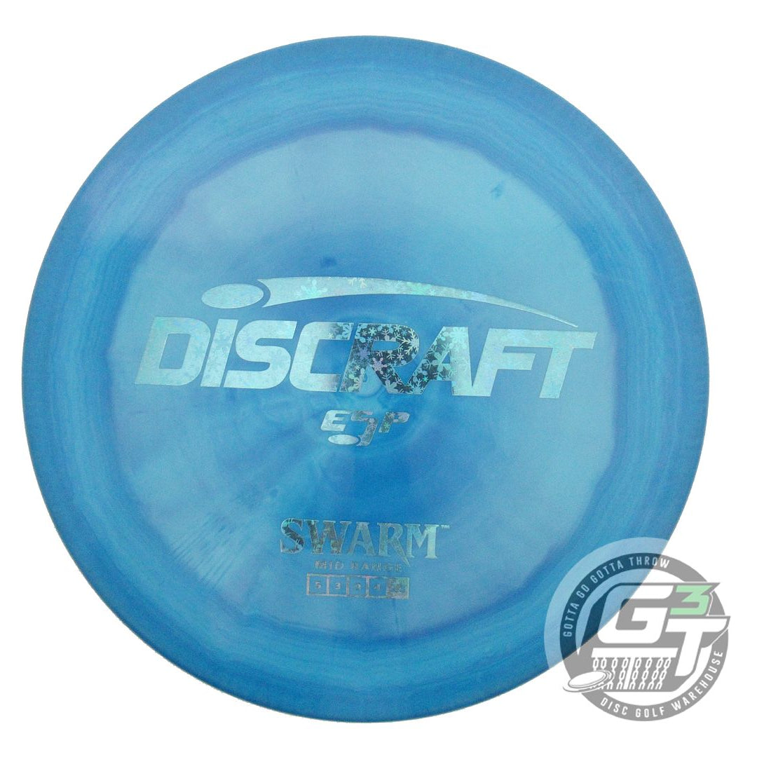 USED Discraft ESP Swarm 179g Blue Snowflake Foil Midrange Golf Disc