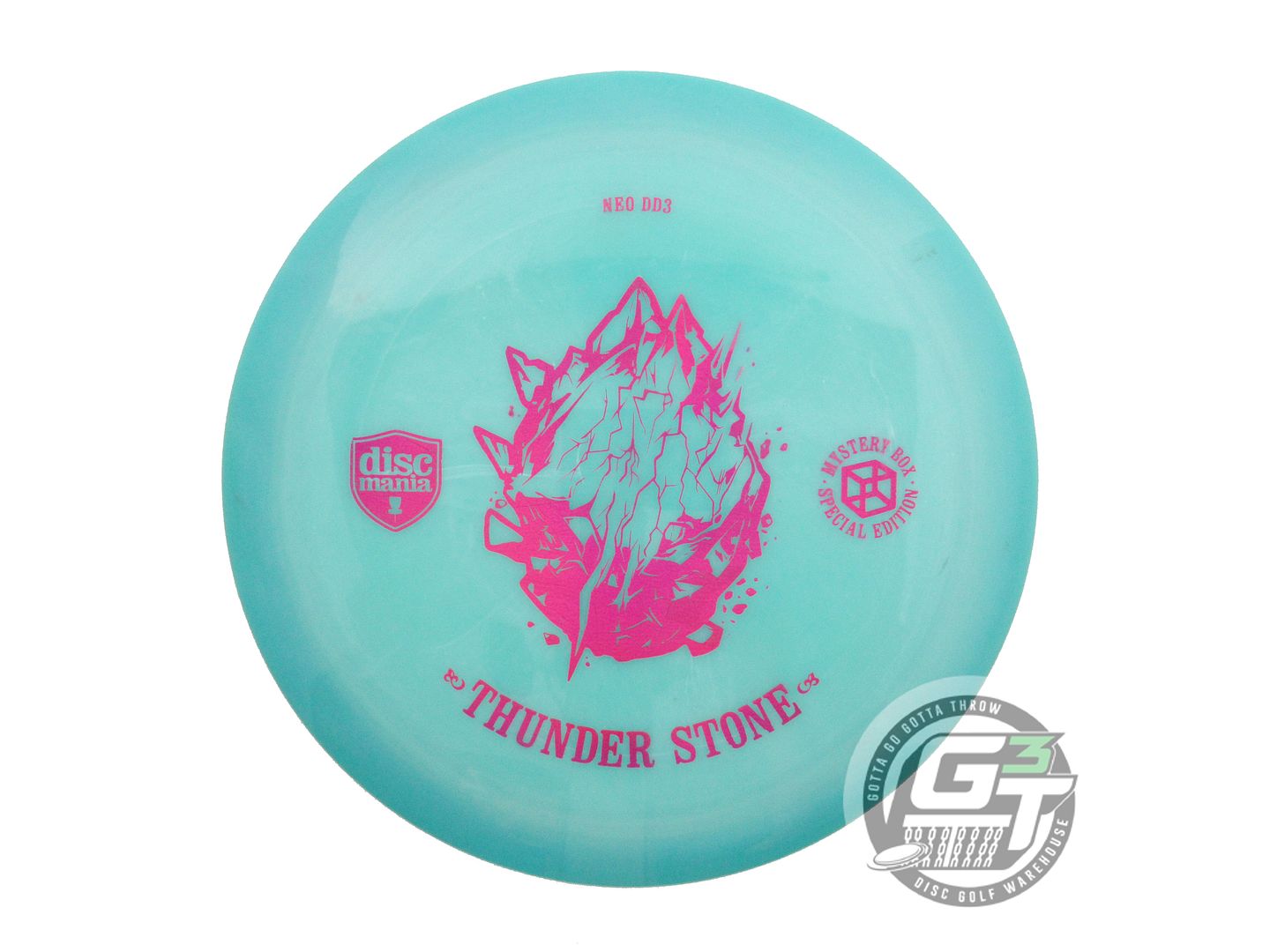 USED DiscMania THUNDER STONE Neo DD3 175g Teal Pink Foil Distance Driver Disc