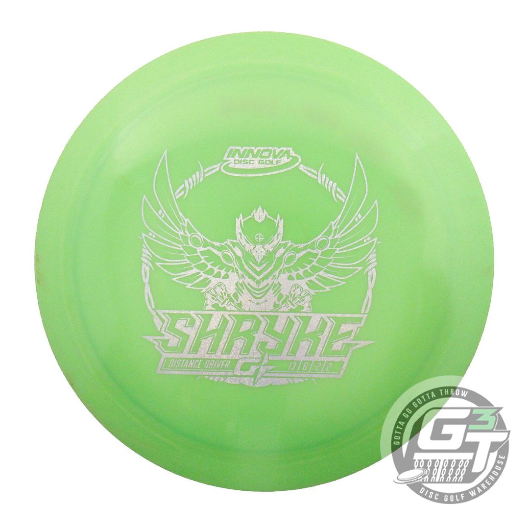 USED Innova GStar Shryke 163g Lime Silver Glitter Foil Distance Driver Golf Disc