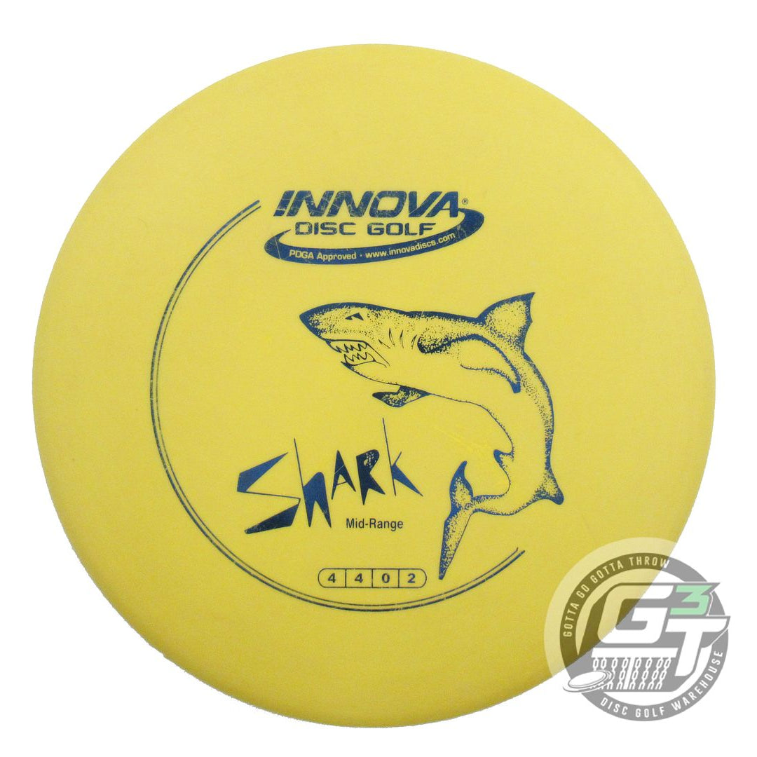 USED Innova DX Shark 150g Yellow Blue Foil Midrange Golf Disc