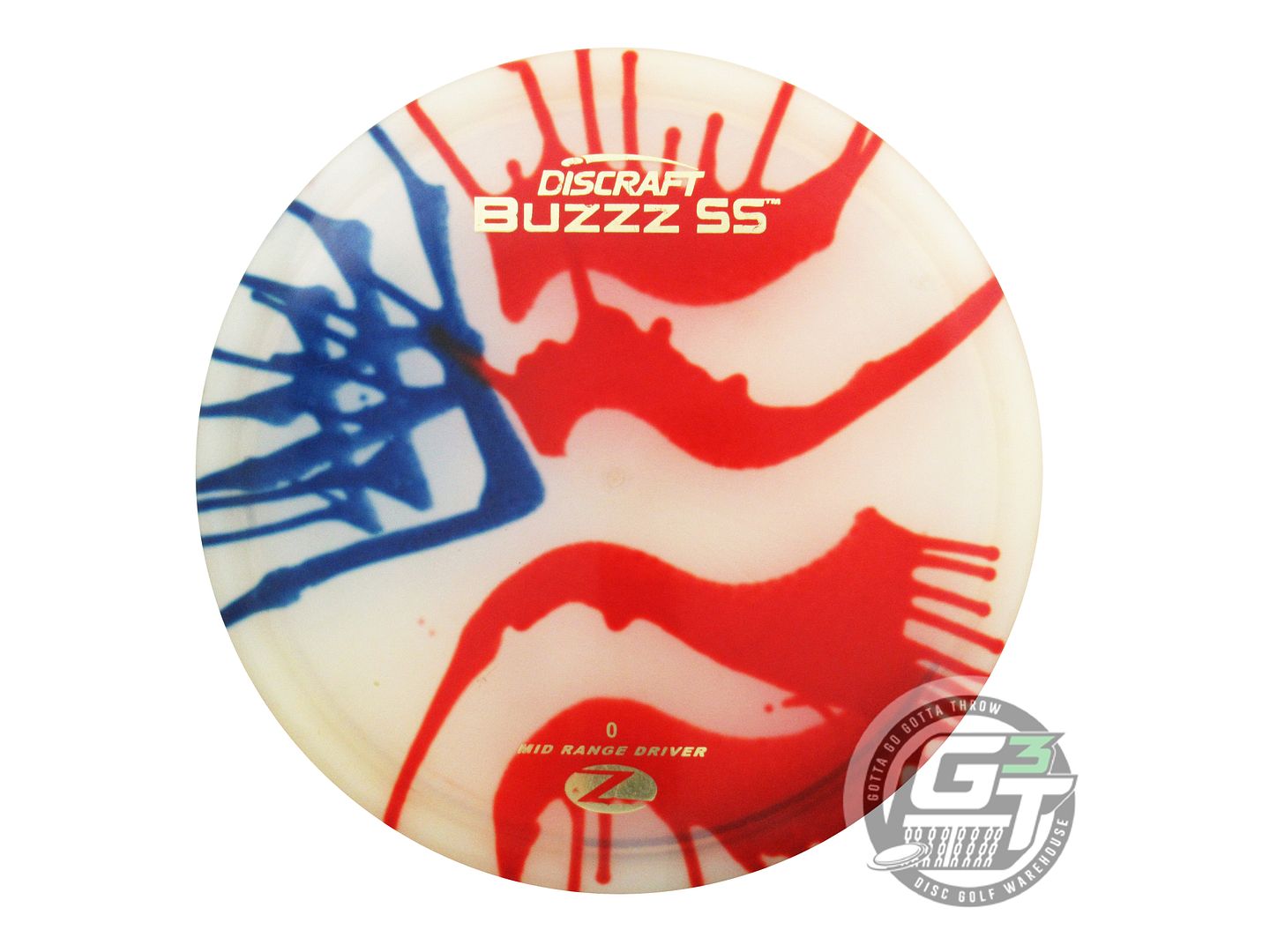 USED Discraft FlyDye Z Buzzz SS 176g Flag Midrange Golf Disc